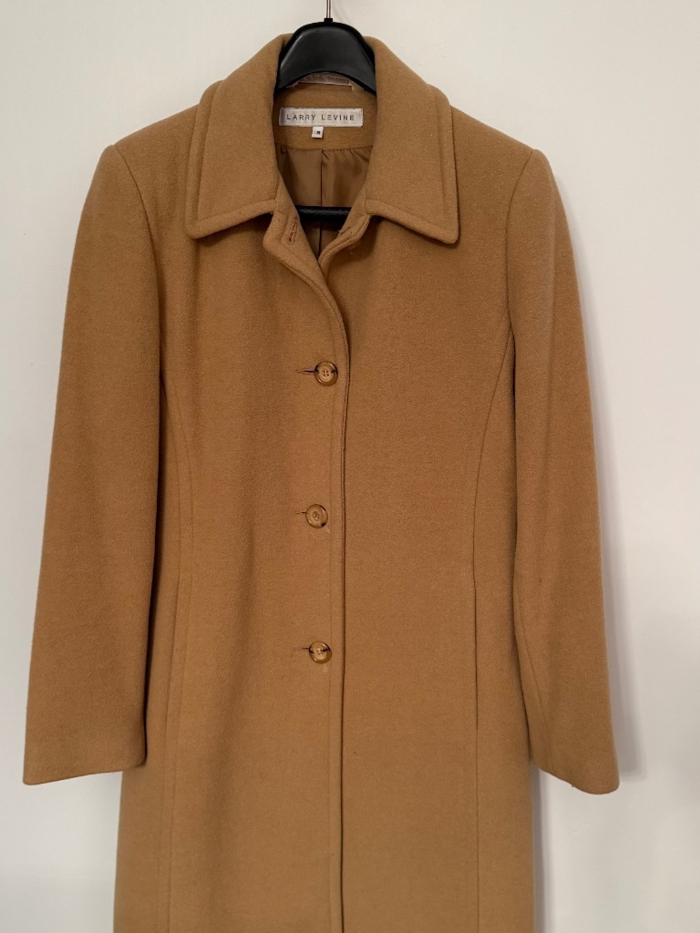 Vintage Larry Levine Wool-Blend Coat, Small